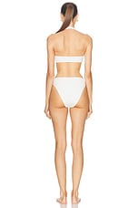 Maygel Coronel Lebrija Bikini Set in Off White, view 3, click to view large image.