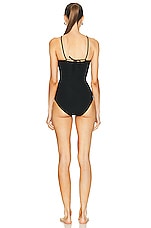 Maygel Coronel Trinitaria One Piece Swimsuit in Black, view 3, click to view large image.