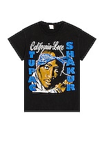 Madeworn Tupac T-Shirt in Coal, view 1, click to view large image.