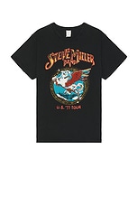 Madeworn Steve Miller Band Tee in Coal, view 1, click to view large image.