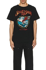 Madeworn Steve Miller Band Tee in Coal, view 3, click to view large image.