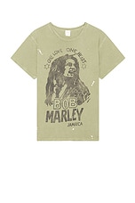 Madeworn Bob Marley One Love One Heart Tee in Fatigue, view 1, click to view large image.