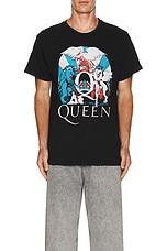 Madeworn Queen T-Shirt in Coal Pigment, view 3, click to view large image.