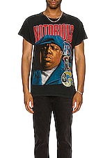 Madeworn Notorious BIG T-Shirt in Black, view 3, click to view large image.