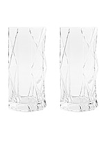 MAX ID NY Ghost Highball Glass Pair in Clear, view 1, click to view large image.