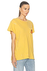 Madeworn Rolling Stones Tee in GOLDENROD, view 3, click to view large image.