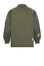 Members of the Rage Army Overshirt in Military Green, view 2, click to view large image.