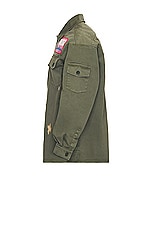 Members of the Rage Army Overshirt in Military Green, view 3, click to view large image.