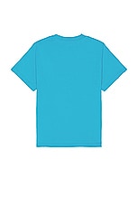 Members of the Rage Distressed Small Logo T-shirt in Turquoise, view 2, click to view large image.