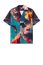 Members of the Rage Hawaiian Short Sleeve Shirt in Clouds Print, view 1, click to view large image.