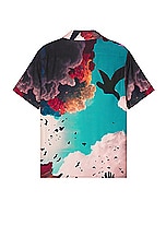 Members of the Rage Hawaiian Short Sleeve Shirt in Clouds Print, view 2, click to view large image.