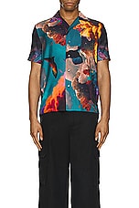 Members of the Rage Hawaiian Short Sleeve Shirt in Clouds Print, view 3, click to view large image.
