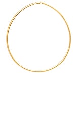 MEGA Omega 4 Necklace in 14k Yellow Gold Plated, view 1, click to view large image.