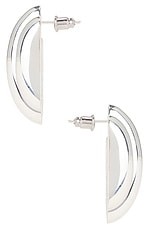 MEGA Les Tubes Earrings in Sterling Silver, view 2, click to view large image.