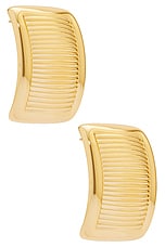 MEGA Planche Earrings in 14k Gold Plated, view 1, click to view large image.