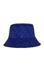Moncler Genius x Adidas Bucket Hat in Blue, view 2, click to view large image.