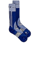 Moncler Genius x Adidas Socks in Blue, view 1, click to view large image.