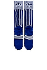 Moncler Genius x Adidas Socks in Blue, view 4, click to view large image.
