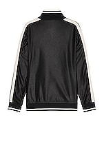 Moncler Genius 8 Moncler Palm Angels Zip Up Cardigan in Black, view 2, click to view large image.