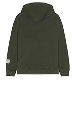 Moncler Genius Moncler x Salehe Bembury Logo Hoodie Sweater in Olive Green, view 2, click to view large image.