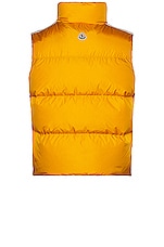 Moncler Genius 8 Moncler Palm Angels Rodman Vest in Yellow, view 2, click to view large image.