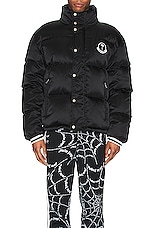 Moncler Genius 8 Moncler Palm Angels Wharram Jacket in Black, view 4, click to view large image.