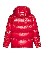 Moncler Genius x Fragment Athnemium Jacket in Red, view 2, click to view large image.