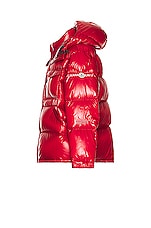 Moncler Genius x Fragment Athnemium Jacket in Red, view 3, click to view large image.