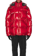 Moncler Genius x Fragment Athnemium Jacket in Red, view 5, click to view large image.