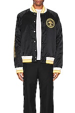 Moncler Genius 8 Moncler Palm Angels Bucyk Bomber Jacket in Black, view 4, click to view large image.