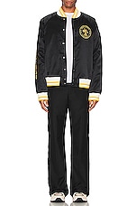 Moncler Genius 8 Moncler Palm Angels Bucyk Bomber Jacket in Black, view 5, click to view large image.