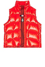 Moncler Genius x Adidas Bozon Vest in Red, view 1, click to view large image.
