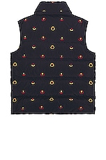 Moncler Genius x Palm Angels Henon Vest in Navy, view 2, click to view large image.