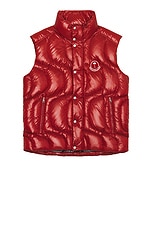 Moncler Genius X Palm Angels Gwenyth Vest in Red | FWRD