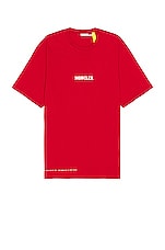 Moncler Genius x Fragment SS T-Shirt in Red, view 1, click to view large image.