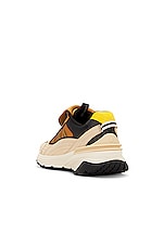 Moncler Genius 8 Moncler Palm Angels Palm Lite Runner Low Top Sneakers in Brown White, view 3, click to view large image.