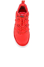 Moncler Genius x Adidas Campus Low Top Sneakers in Neon Orange, view 4, click to view large image.