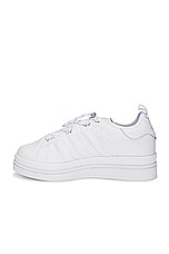 Moncler Genius x Adidas Campus Low Top Sneakers in White, view 5, click to view large image.