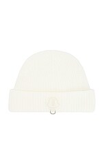 Moncler Genius X Willow Smith Wool Beanie in Cream | FWRD