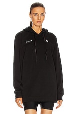 Moncler Genius Moncler Alyx Double Logo Hoodie in Black, view 1, click to view large image.