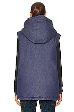 Moncler Genius 1 Moncler JW Anderson Dalby Denim Vest in Blue, view 5, click to view large image.