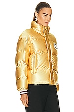 Moncler Genius x Palm Angels Keon Jacket in Gold, view 3, click to view large image.