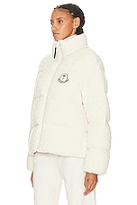 Moncler Genius x Palm Angels Dendrite Jacket in White, view 4, click to view large image.