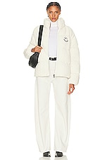 Moncler Genius x Palm Angels Dendrite Jacket in White, view 6, click to view large image.