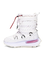 Moncler Genius x Adidas Nmd Mid Ankle Boots in White, view 5, click to view large image.