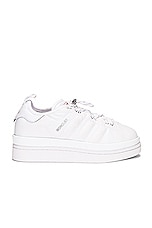 Moncler Genius x Adidas Campus Low Top Sneakers in White, view 1, click to view large image.
