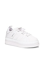 Moncler Genius x Adidas Campus Low Top Sneakers in White, view 2, click to view large image.