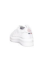 Moncler Genius x Adidas Campus Low Top Sneakers in White, view 3, click to view large image.