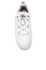 Moncler Genius x Adidas Campus Low Top Sneakers in White, view 4, click to view large image.