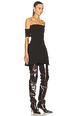 MAXIMILIAN DAVIS Skarla Corset Dress in Coco, view 2, click to view large image.